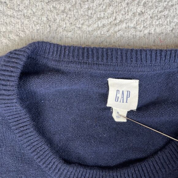 Merino Wool Blend Sweater Mens Extra Large Striped Pullover Long Sleeve Knit Gap - Picture 5 of 9